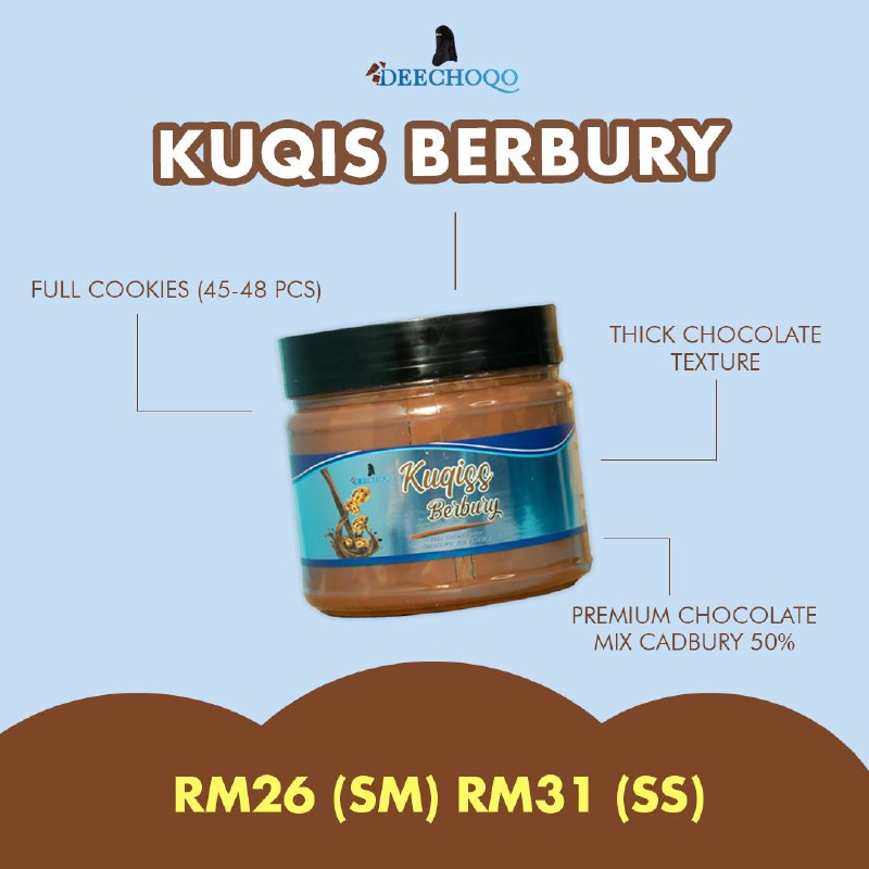 Cookies Cadbury Kuqiss Berbury | HH kuqiss | Kuqiss celoop Chocolate | Kuqiss Celoop Peanut Chocolate | Redqiss - Image 5