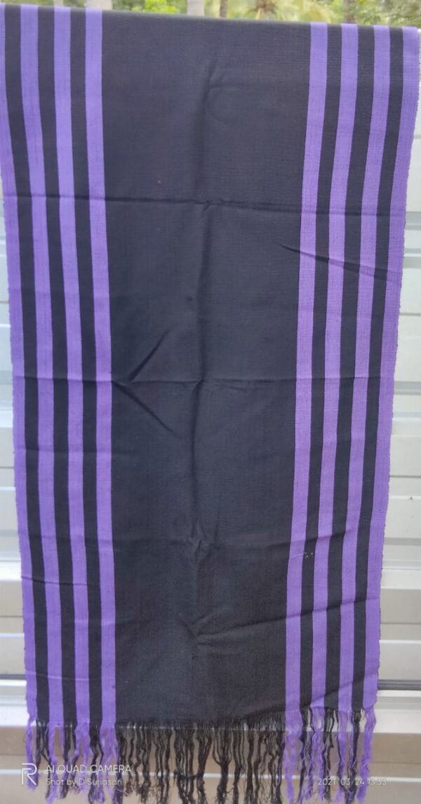Black and Purple Tenun Shawl