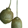 Oval Bamboo Chandelier