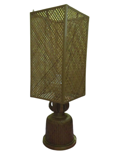 Square Bamboo Table Lamp