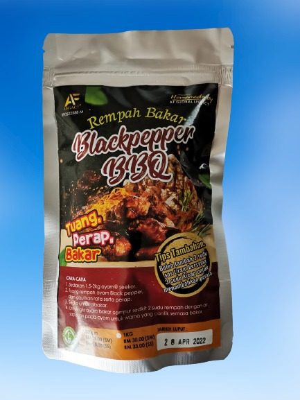 Rempah Bakar Blackpepper BBQ (300 gm)