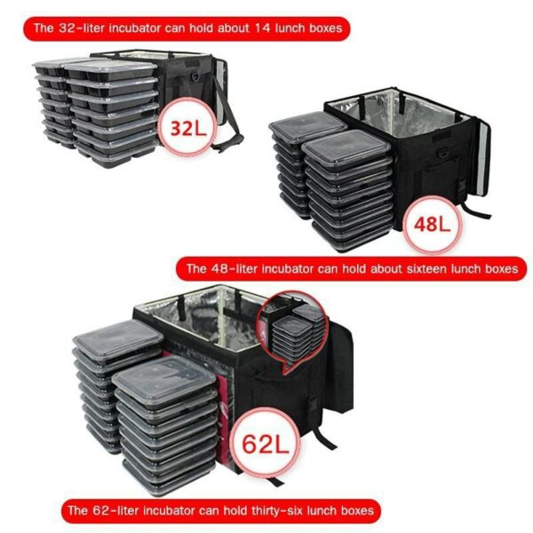 62L/48L/32L THERMAL INSULATED BAG FOOD BUSINESS FOOD DELIVERY BAG - Image 4