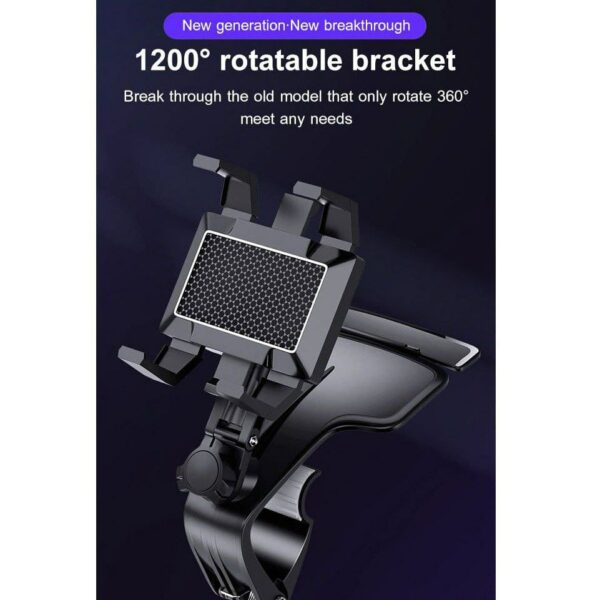 BMK Car Mobile Phone Holder Car Dashboard Phone Holder 360 Degree - Image 8
