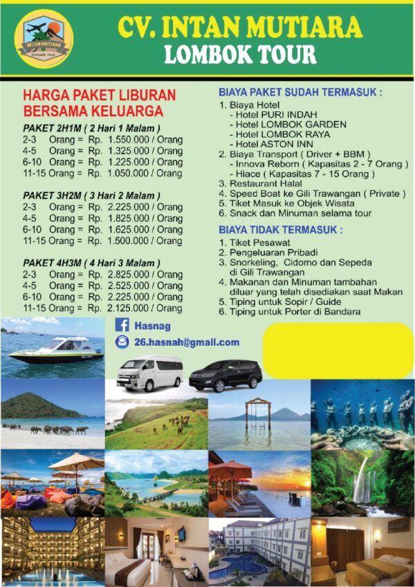 Paket Wisata ( 4 Hari 3 Malam)