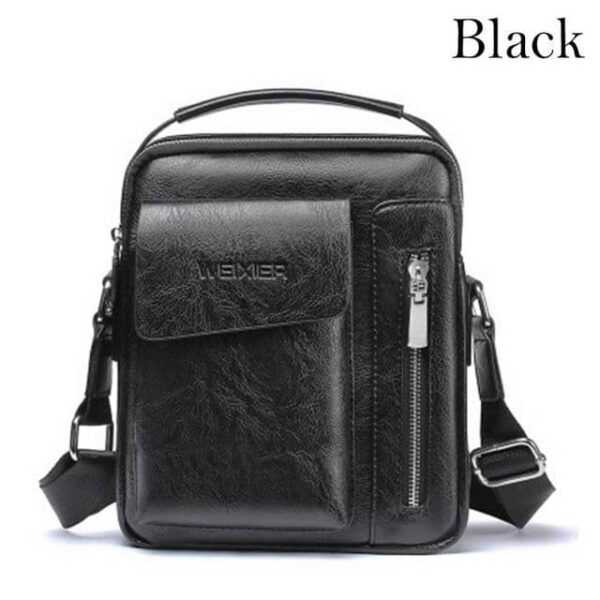 MEN BAG CASUAL SHOULDER BAG VINTAGE CROSSBODY BAGS PU LEATHER - Image 2