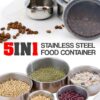 5 IN 1 STAINLESS STEEL FOOD CONTAINER - Image 2