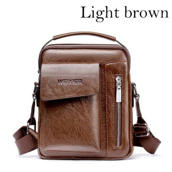 MEN BAG CASUAL SHOULDER BAG VINTAGE CROSSBODY BAGS PU LEATHER - Image 3