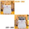 BMK Cute Fluffy Hamster Doll 50cm30cm Plush Toys Stuffed Toy Hug - Image 5