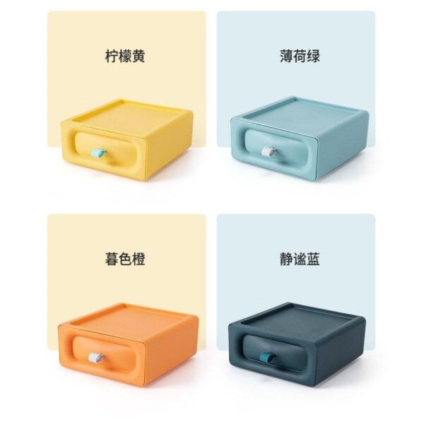 BMK 1 Unit Table Top Drawer Storage Box Office Organiser Stackable - Image 7