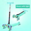 BMK Kid Scooter Children Gift LED Light Tri Wheels Adjustable Heights - Image 4