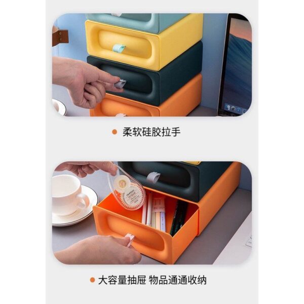 BMK 1 Unit Table Top Drawer Storage Box Office Organiser Stackable - Image 8