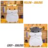 BMK Cute Fluffy Hamster Doll 50cm30cm Plush Toys Stuffed Toy Hug - Image 3