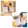 BMK Cute Fluffy Hamster Doll 50cm30cm Plush Toys Stuffed Toy Hug - Image 6