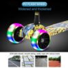 BMK Kid Scooter Children Gift LED Light Tri Wheels Adjustable Heights