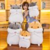 BMK Cute Fluffy Hamster Doll 50cm30cm Plush Toys Stuffed Toy Hug - Image 2