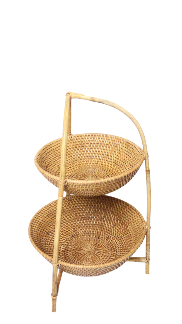 Rak bumbu mangkok rotan - Image 2