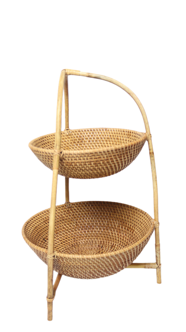 Rak bumbu mangkok rotan - Image 3