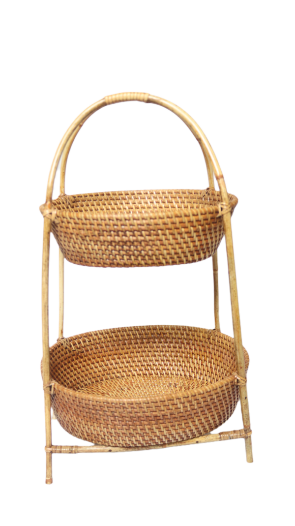 Rak bumbu rotan oval