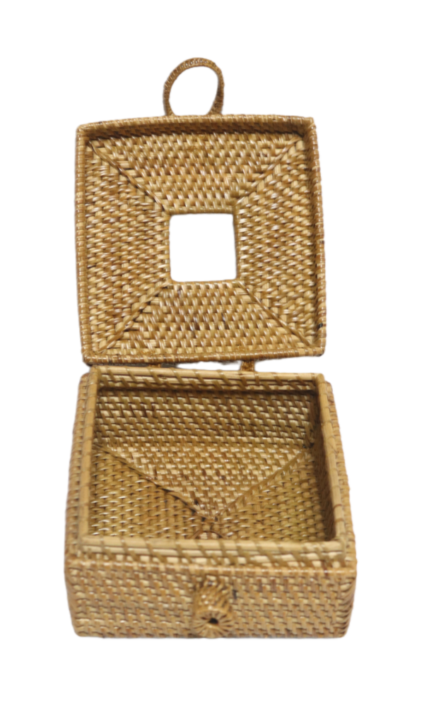 Tempat tisu anyam kotak kecil - Image 2