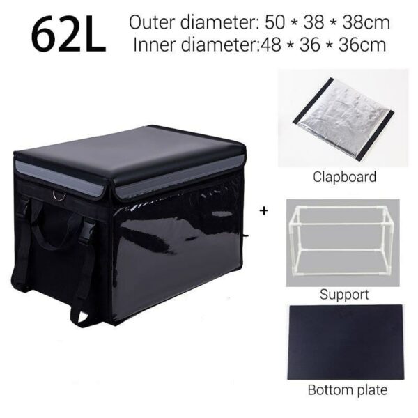 62L/48L/32L THERMAL INSULATED BAG FOOD BUSINESS FOOD DELIVERY BAG - Image 3