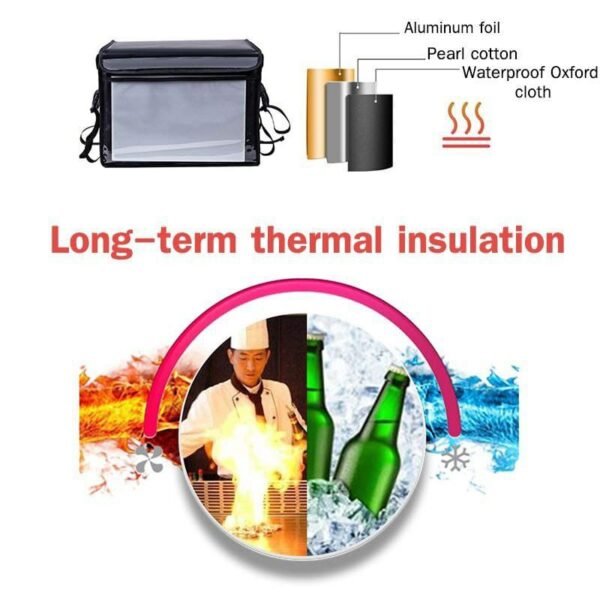 62L/48L/32L THERMAL INSULATED BAG FOOD BUSINESS FOOD DELIVERY BAG - Image 9