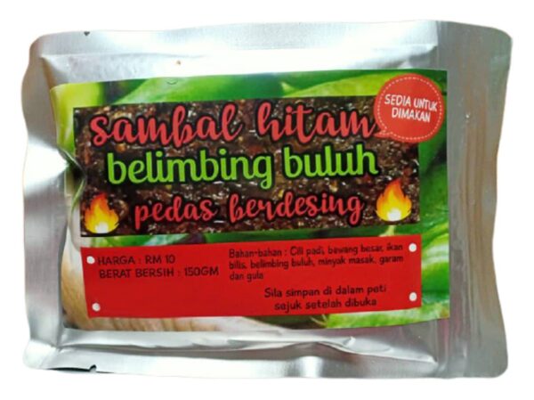 sambal hitam belimbing buluh