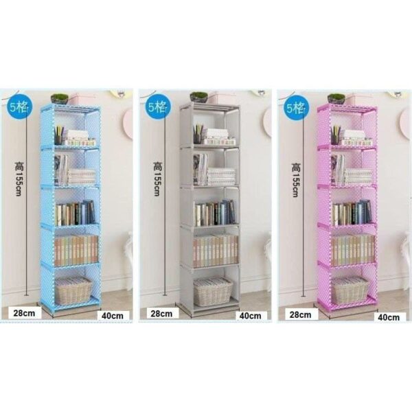 BMK 6 Tier 5 Column DIY Book Shelf - Image 8