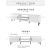 BMK Kitchen Z 6FT LEGEND TV Cabinet White - Image 4