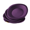 Tupperware Mini Treat Plate Set (4 pcs)