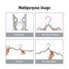 BMK 10 Pcs Folding Hanger Portable Hanger Wardrobe - Image 2