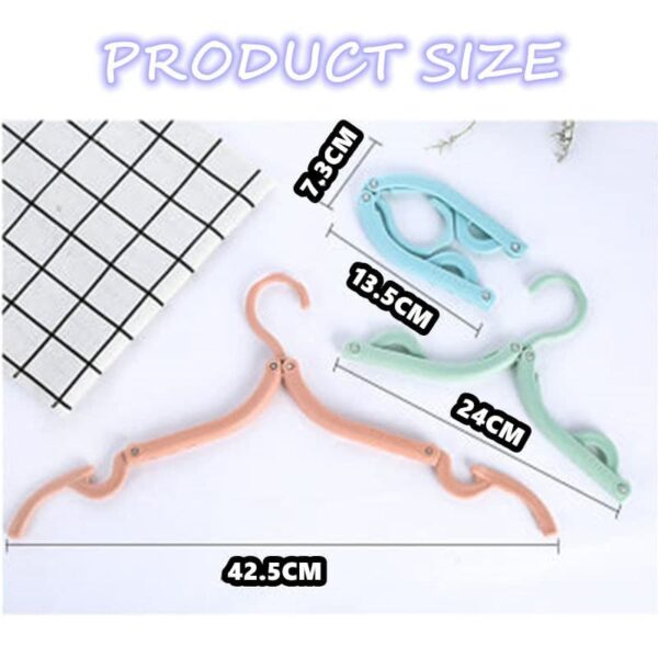 BMK 10 Pcs Folding Hanger Portable Hanger Wardrobe - Image 8