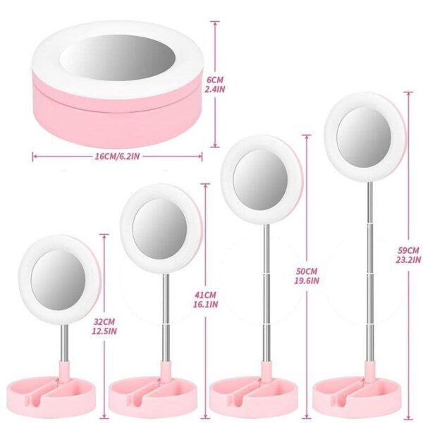 BMK Make up Phone Holder Multipurpose LED Ring - Image 9
