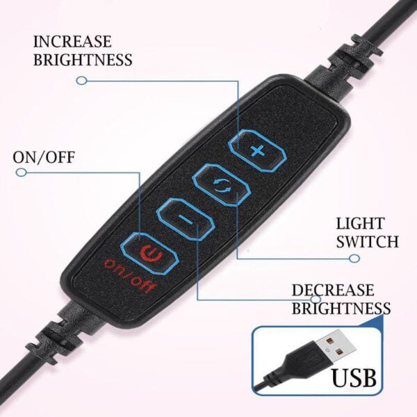 BMK Make up Phone Holder Multipurpose LED Ring - Image 8