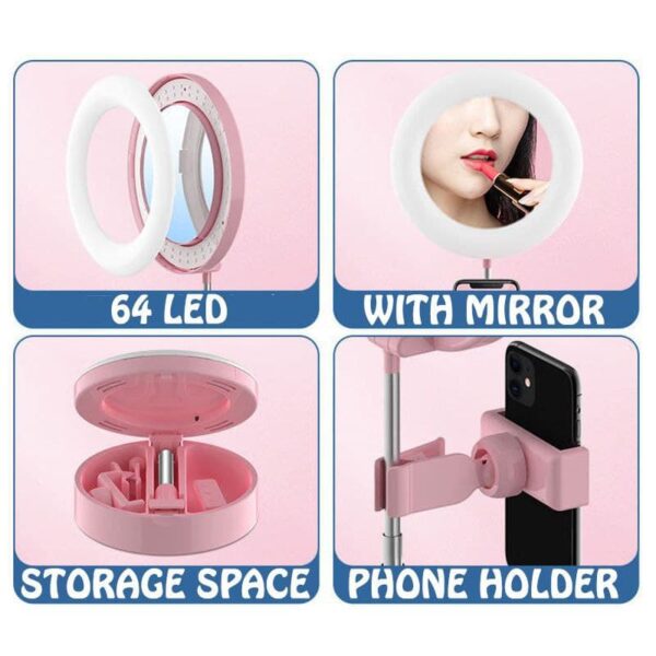 BMK Make up Phone Holder Multipurpose LED Ring - Image 2