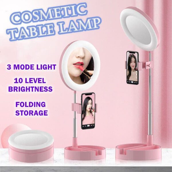 BMK Make up Phone Holder Multipurpose LED Ring