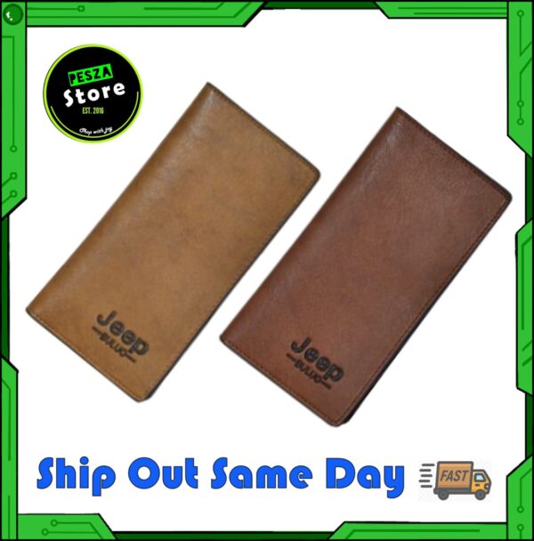 PESZA Men's Long Purse Men's Money Wallet Beg Duit Dompet Jeep Buluo Man Dompet Panjang Lelaki
