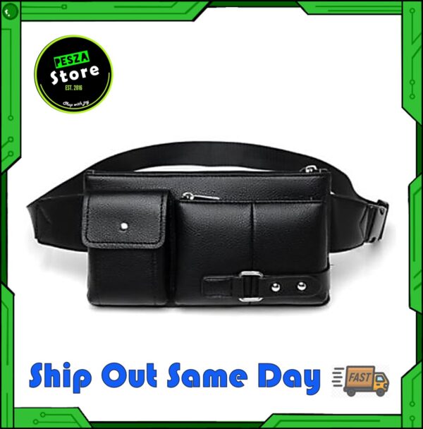 PESZA Man Waist Bag Leather Crossbody sling bag beg silang lelaki beg pinggang kulit