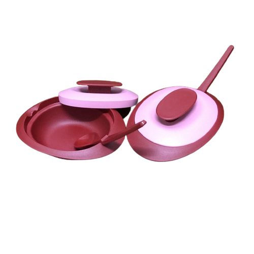 Tupperware Sambal Dish Red 2pcs