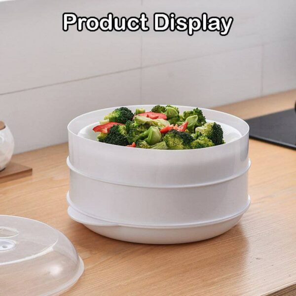 BMK 3Layer Microwave Plastic Steamer With Cover