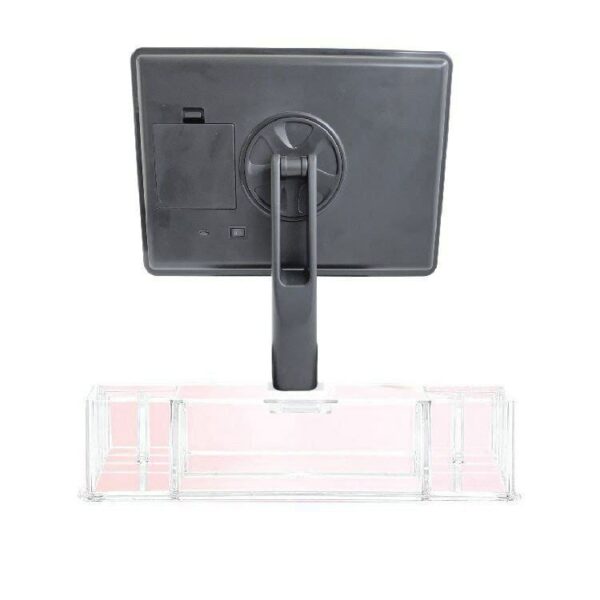 BMK Make Up Mirror with Cosmetic Storage Base 4 Bulb Light - Image 7