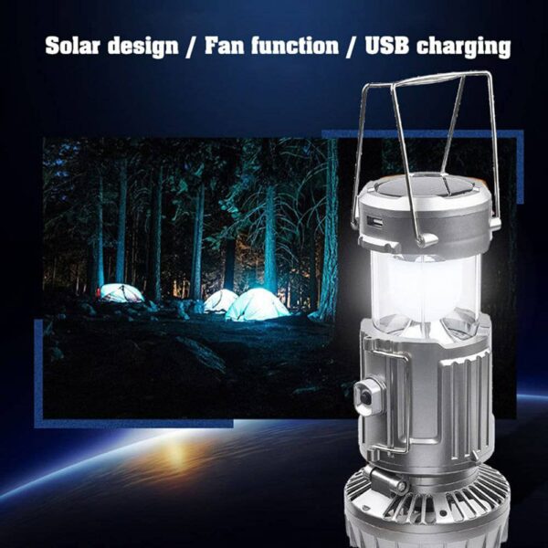 BMK Portable Fan Light LED Lantern Lamp - Image 3