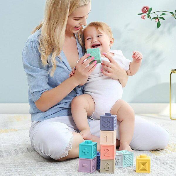 BMK Baby Grasp Toy Building Blocks 12Pcs - Image 5