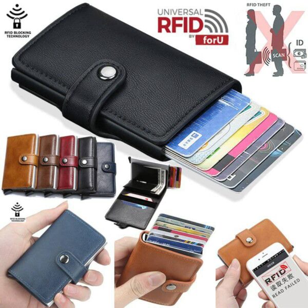 BMK Smart RFID Blocking Wallet Anti-theft - Image 8