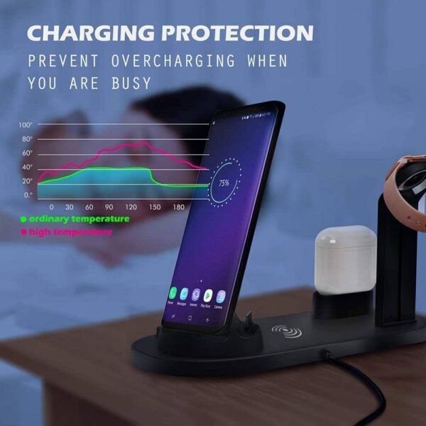 BMK 4 in 1 Wireless Charging Dock Compatible With Smart Watch And airpod - Image 3