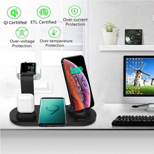 BMK 4 in 1 Wireless Charging Dock Compatible With Smart Watch And airpod - Image 5