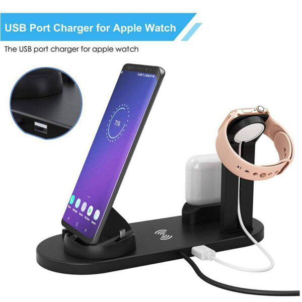 BMK 4 in 1 Wireless Charging Dock Compatible With Smart Watch And airpod - Image 6