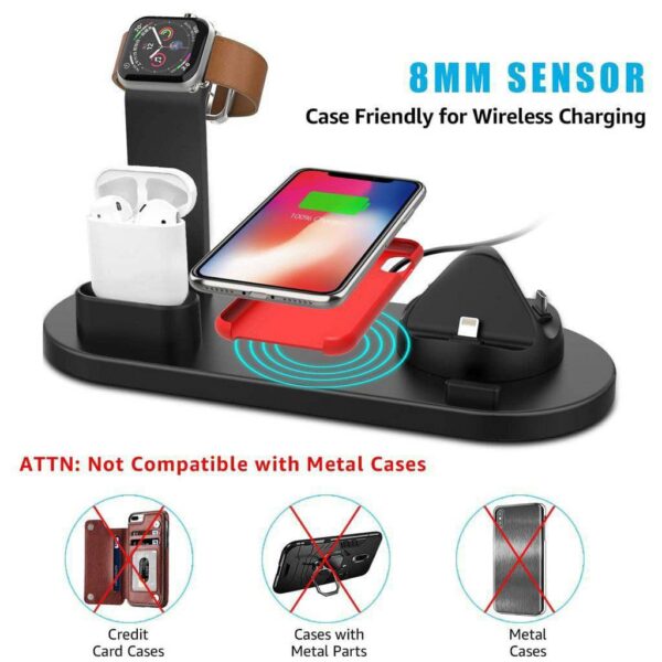 BMK 4 in 1 Wireless Charging Dock Compatible With Smart Watch And airpod - Image 8