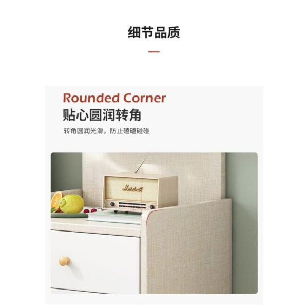 BMK Mini Storage Cabinet Bedside Table Bedroom Side Table - Image 6