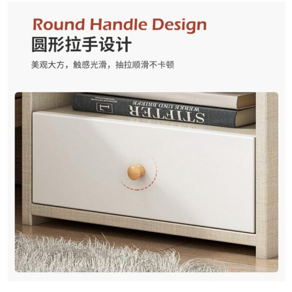 BMK Mini Storage Cabinet Bedside Table Bedroom Side Table - Image 5