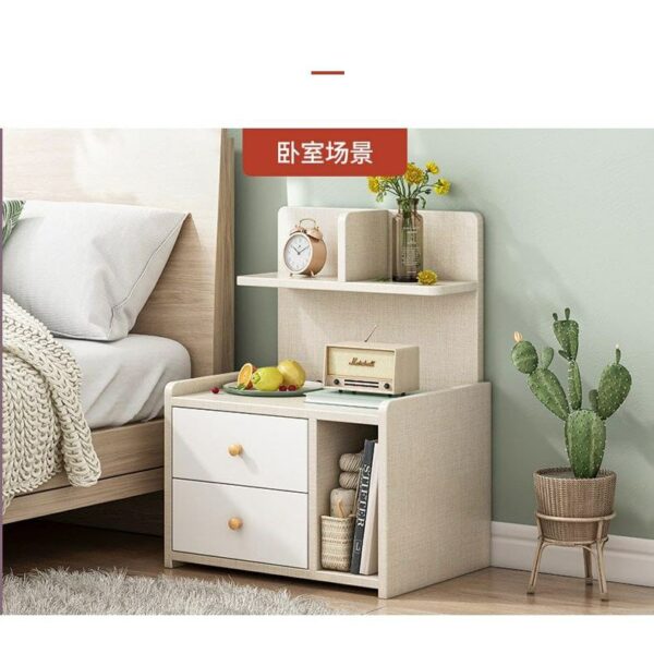 BMK Mini Storage Cabinet Bedside Table Bedroom Side Table - Image 4